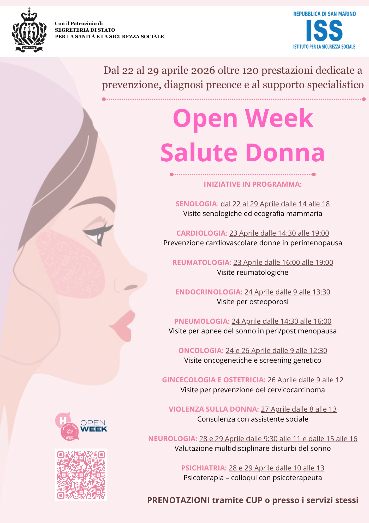 Locandina salute donna 2026 Locandina salute donna 2026