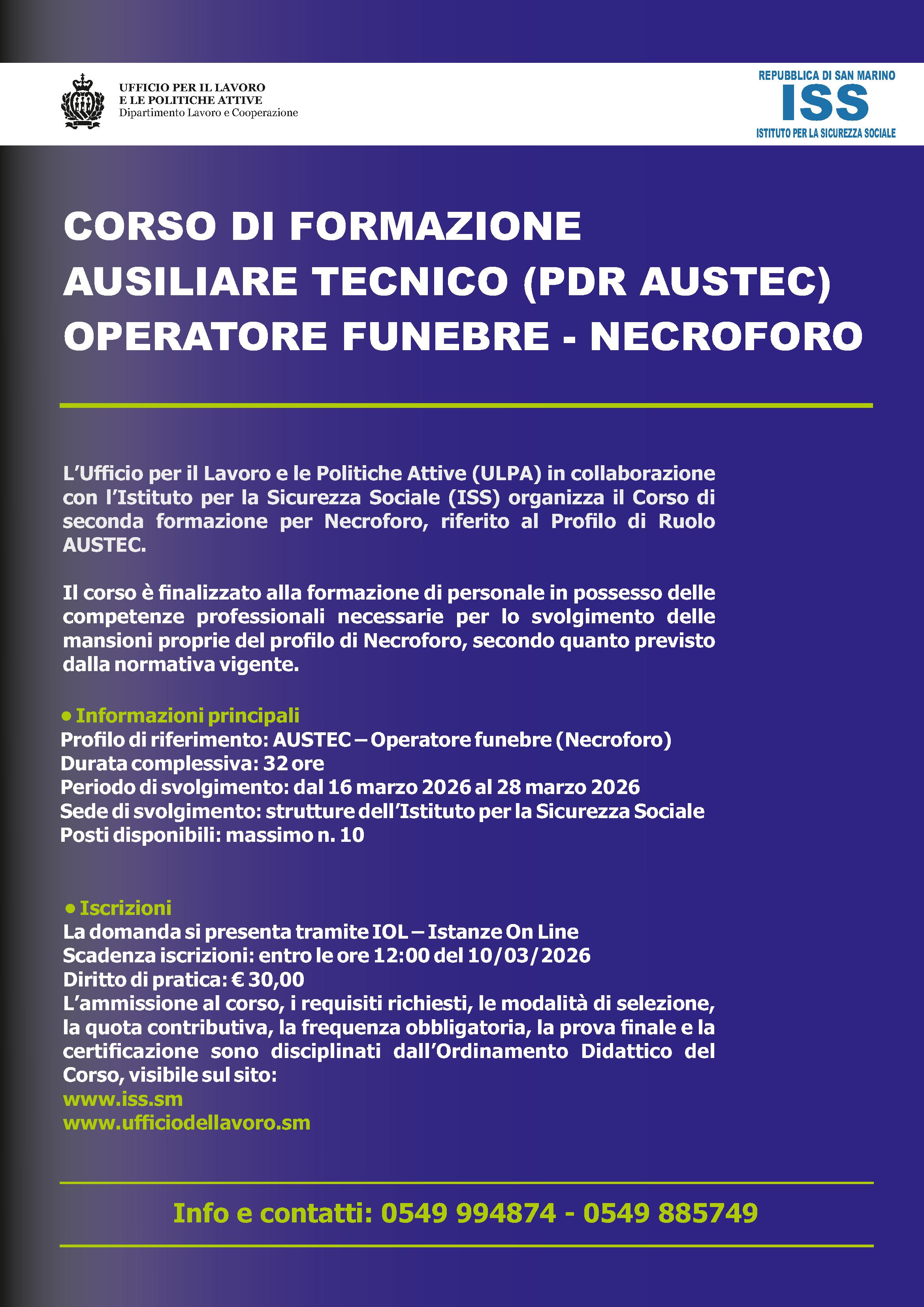 locandina corso necrofori locandina corso necrofori
